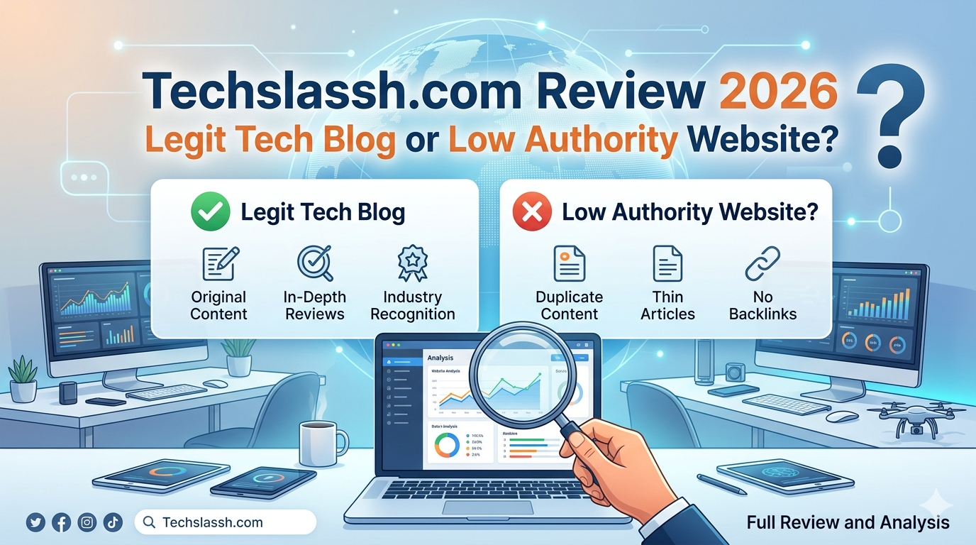 Techslassh.com Review 2026 Legit Tech Blog or Low Authority Website?