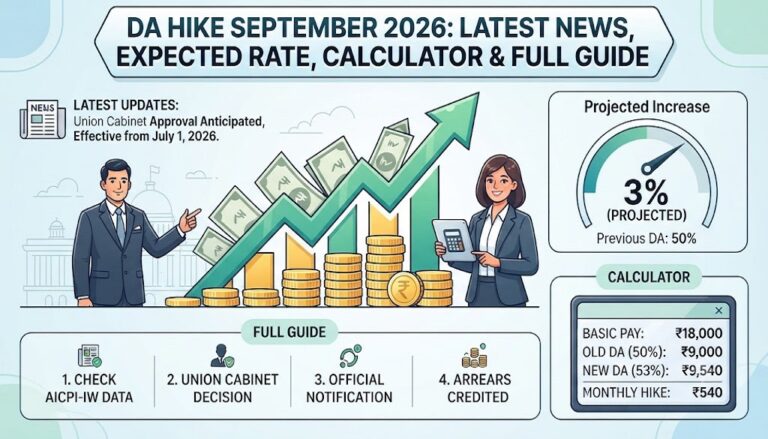 DA Hike September 2026 Latest News: DA May Rise to 64% for Central Government Employees